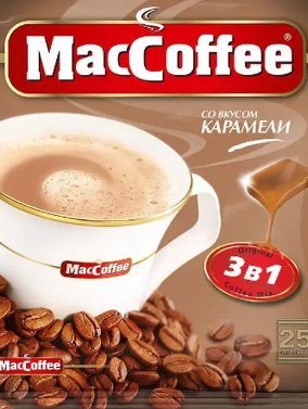 MacCoffee со вкусом карамели 25шт. MacCoffee со вкусом карамели 25шт.